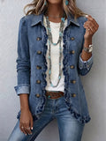 Chic Ruffled Denim Jacket